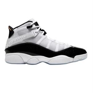 NIKE AIR JORDAN 6 Rings Defining Moment Black Basketball Sneakers Sz 7Y / 8.5W